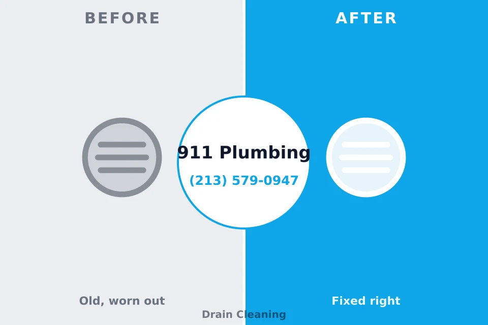 Before and after: plumbing company Jeffersonville, GA